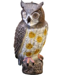 Besk Dārza dekors Pūce 18x18x42cm, ar solāro gaismu Наружное освещение