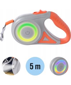 ExtraLink Pupilplanet | Smycz automatyczna | 5m LED z bocznym światłem Citas preces