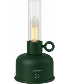 Forever Light FLR-04 LED petrolejas stila lampa zaļa Biroja galda lampas