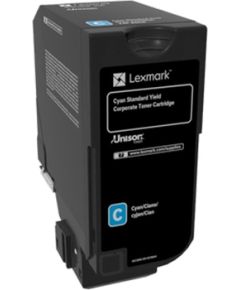 Lexmark Corporate 74C2SCE Laser Toner Cartridge, Cyan