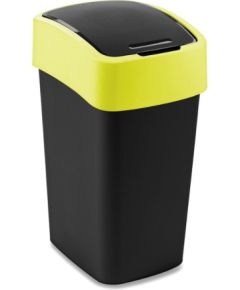 Curver Atkritumu spainis Flip Bin 25L melns/dzeltens Jaunumi -Dārzam