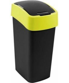 Curver Atkritumu spainis Flip Bin 45L melns/dzeltens Jaunumi -Dārzam