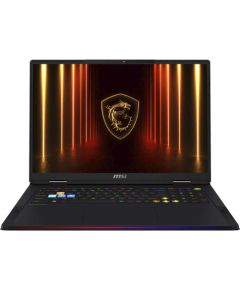 MSI Raider A18 HX A9WIG-263 (black, AMD Ryzen 9 9955HX3D, NVIDIA GeForce RTX 5080, 32 GB DDR5, 2 TB (2 TB SSD), Windows 11 Home) - German - DE Layout Portatīvie datori