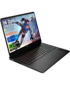 OMEN by HP 16-am0280ng (black, Intel® Core? Ultra 7 255H, NVIDIA GeForce RTX 5060, 24 GB DDR5, 1 TB (1 TB SSD), without operating system) - DE Layout Portatīvie datori