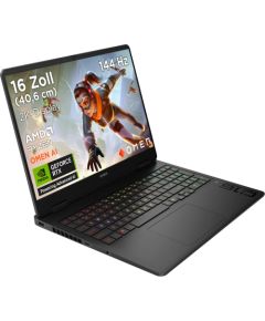 OMEN by HP 16-ap0192ng (black, AMD Ryzen 9 8940HX, NVIDIA GeForce RTX 5070, 16 GB DDR5, 1 TB (1 TB SSD), without operating system) - DE Layout Portatīvie datori