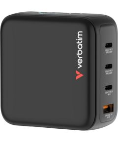 Verbatim Mini GaN charger with display (black, 140 watts total power) Monitori