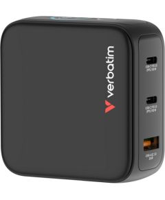 Verbatim Mini GaN charger with display (black, 100 watts total power) LED / LCD мониторы