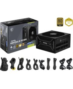 MSI MAG A850GLS PCIE5 (black, 1x 12VHPWR, 4x PCIe, cable management, 850 watts) Datoru barošanas bloki