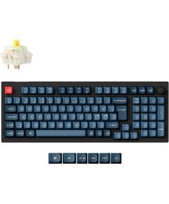 Keychron V5 Max (black/blue-gray, DE layout, Gateron Jupiter Banana, hot-swap, RGB) Клавиатуры