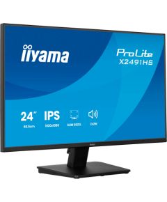 Iiyama ProLite X2491HS-B1 (60.5 cm (23.8 inches), black (matt), FullHD, IPS, HDMI, DP, speakers, 120Hz panel) Monitori