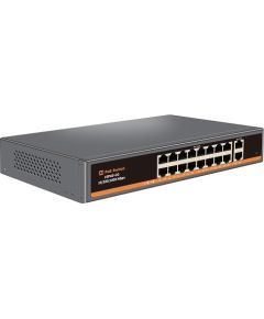Hismart PoE коммутатор 16ch 100Mbps +2G uplink Коммутаторы (Switch)