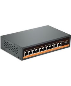 Hismart PoE коммутатор 8ch 100Mbps +2G uplink Коммутаторы (Switch)