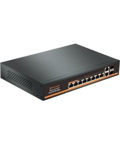 Hismart PoE коммутатор 8ch 1000Mbps +2G uplink +2G SFP Коммутаторы (Switch)