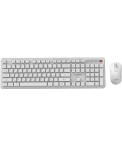 Klaviatūra un pele Gembird Desktop set Slim Pro Business wireless RU White Клавиатуры