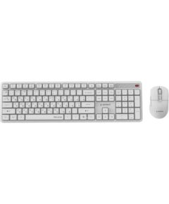 Klaviatūra un pele Gembird Desktop set Silent key Pro Business wireless RU White Клавиатуры