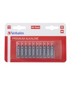 Baterijas Verbatim AAA Premium Alkaline 20-Pack 1.5V Bateriju lādētāji