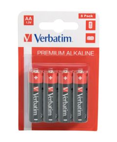 Baterijas Verbatim AA Premium Alkaline 8-Pack 1.5V Bateriju lādētāji