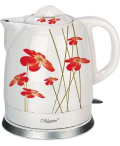 Feel-Maestro MR-066-RED FLOWERS electric kettle 1.5 L 1200 W Red, White Чайники (электрические)