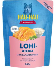 4Vets WET DOG FOOD HAUHAU CHAMPION SALMON 260G Suņu barība