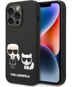 Karl Lagerfeld KLHMP14XSSKCK Aizmugurējais Apvalks Priekš Apple iPhone 14 Pro Max Neoriģinālie Maciņi