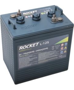 ROCKET Deep Cycle L-125  6V; 195Ah (c5); 240Ah (c20), 259x179x278, POL EHPT Akumulatori