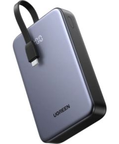 Ugreen   Power Bank 20,000mAh 20W 45762 Built-in Cable Grey Power Banks