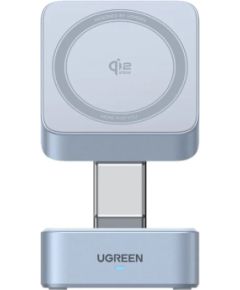 Ugreen   Magnetic Charger 25W 2-in-1 55960B Wireless, Qi2.2 35W Gray Bezvadu telefonu lādētāji