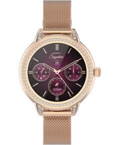 Garett išmanusis laikrodis su lietuvišku meniu Stella Rose Gold Mesh Steel Наручные часы