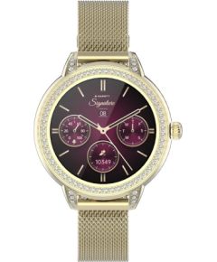 Garett išmanusis laikrodis su lietuvišku meniu Stella Gold Mesh Steel Наручные часы