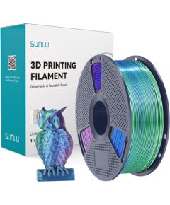 Sunlu PLA+ Silk Tri-Color Filament (blue-green-purple) 3D Printeri un lāzergravētāji