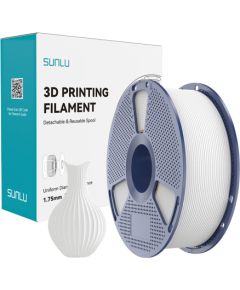 Sunlu PLA Classic White Filament 1.75mm 1KG 3D Printeri un lāzergravētāji