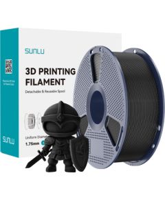 Sunlu PLA+ Filament (Black) 3D Printeri un lāzergravētāji