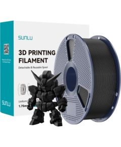 Sunlu PLA+ 2.0 Filament (Black) 3D Printeri un lāzergravētāji