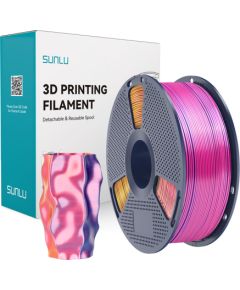 Sunlu PLA+ Silk Tri-Color Filament (red, yellow, and blue) 3D Printeri un lāzergravētāji