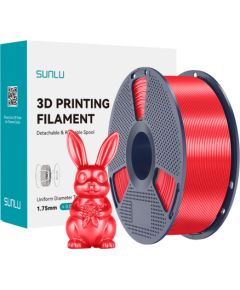 Sunlu PLA+ Silk Filament (Red) 3D Printeri un lāzergravētāji