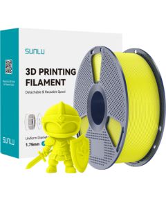 Sunlu PLA+ Filament (Yellow) 3D Printeri un lāzergravētāji