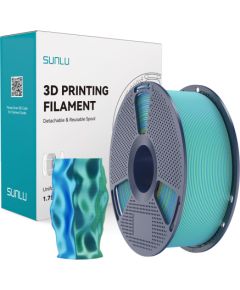 Sunlu PLA+ Silk Dual Color Filament (blue-green) 3D Printeri un lāzergravētāji