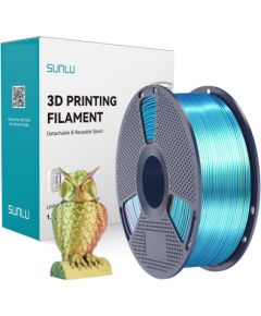 Sunlu PLA+ Silk Tri-Color Filament (red, yellow, and green) 3D Printeri un lāzergravētāji