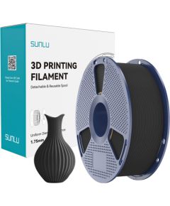 Sunlu PLA Classic Black Filament 1.75mm 1KG 3D Printeri un lāzergravētāji