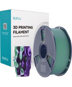 Sunlu PLA+ Silk Dual Color Filament (green and purple) 3D Printeri un lāzergravētāji