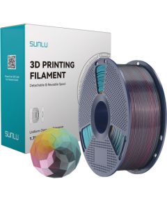 Sunlu PLA+ Silk Forth-Color Filament (red-yellow-green-black) 3D Printeri un lāzergravētāji
