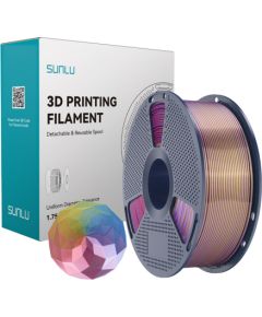 Sunlu PLA+ Silk Forth-Color Filament (blue-purple-red-gold) 3D Printeri un lāzergravētāji