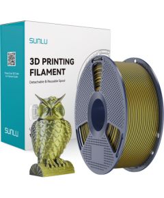 Sunlu PLA+ Silk Dual Color Filament (Black and Gold) 3D Printeri un lāzergravētāji