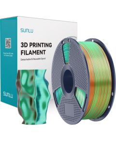 Sunlu PLA+ Silk Tri-Color Filament (orange, blue, and green) 3D Printeri un lāzergravētāji
