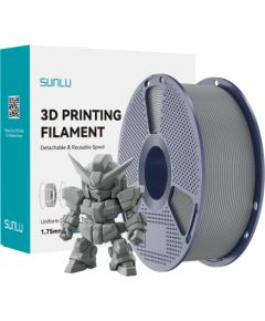 Sunlu PLA+ 2.0 Filament (Gray) 3D Printeri un lāzergravētāji