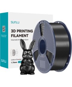 Sunlu PLA+ Silk Filament (Black) 3D Printeri un lāzergravētāji