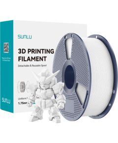 Sunlu PLA+ 2.0 Filament (White) 3D Printeri un lāzergravētāji