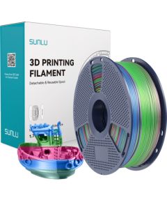 Sunlu PLA+ Silk Filament (Rainbow) 06 3D Printeri un lāzergravētāji