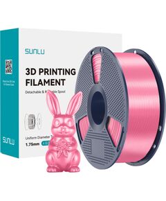 Sunlu PLA+ Silk Filament (Pink) 3D Printeri un lāzergravētāji