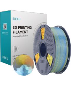 Sunlu PLA+ Silk Forth-Color Filament (blue-purple-orange-yellow) 3D Printeri un lāzergravētāji